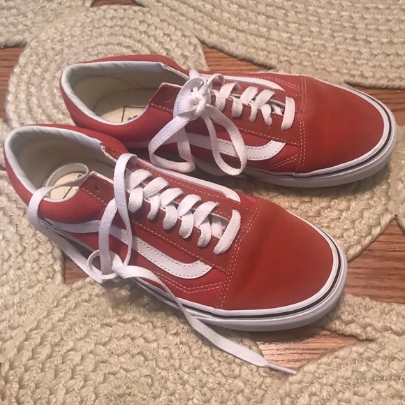 rust colored vans